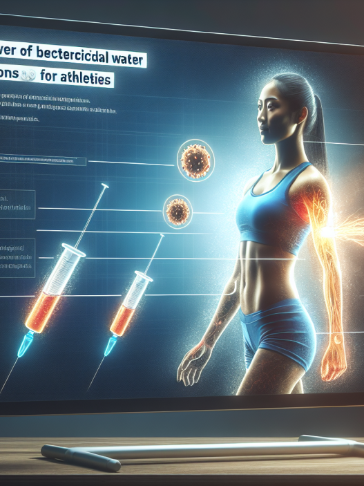 Benefits of bactericidal water injections in daily sports practice