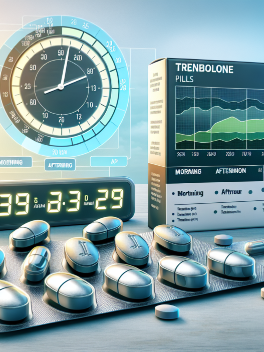 Time of day considerations for trenbolone compresse